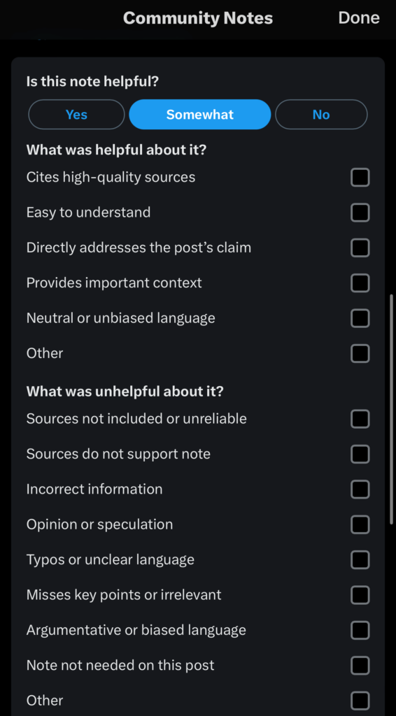 Community Notes verification process