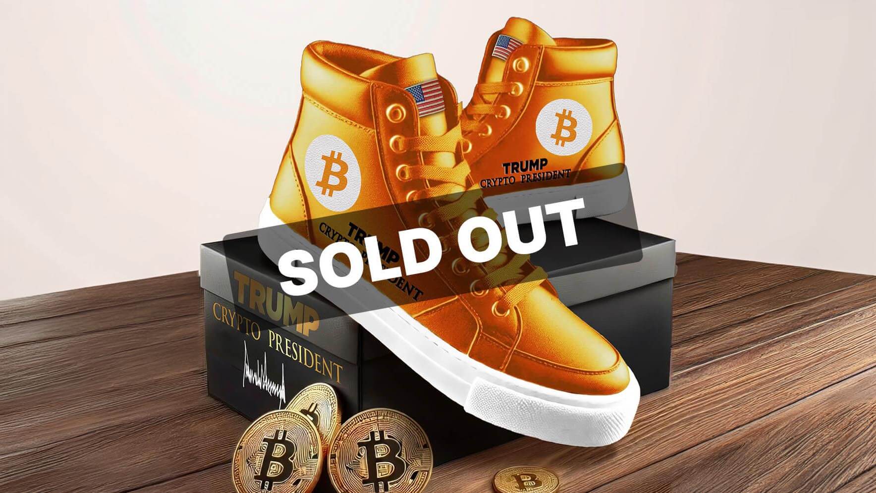 Bitcoin Sneakers by Trump Create Frenzy: Limited Editions Completely Exhausted Within Hours